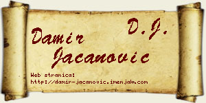 Damir Jacanović vizit kartica